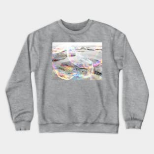 Beach Rocks and Bubbles Crewneck Sweatshirt